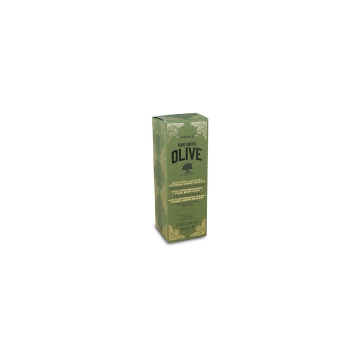 Подхранващо Олио 3 В 1 За Лице И Тяло , Pure Greek Olive , 100Ml KORRES 645259