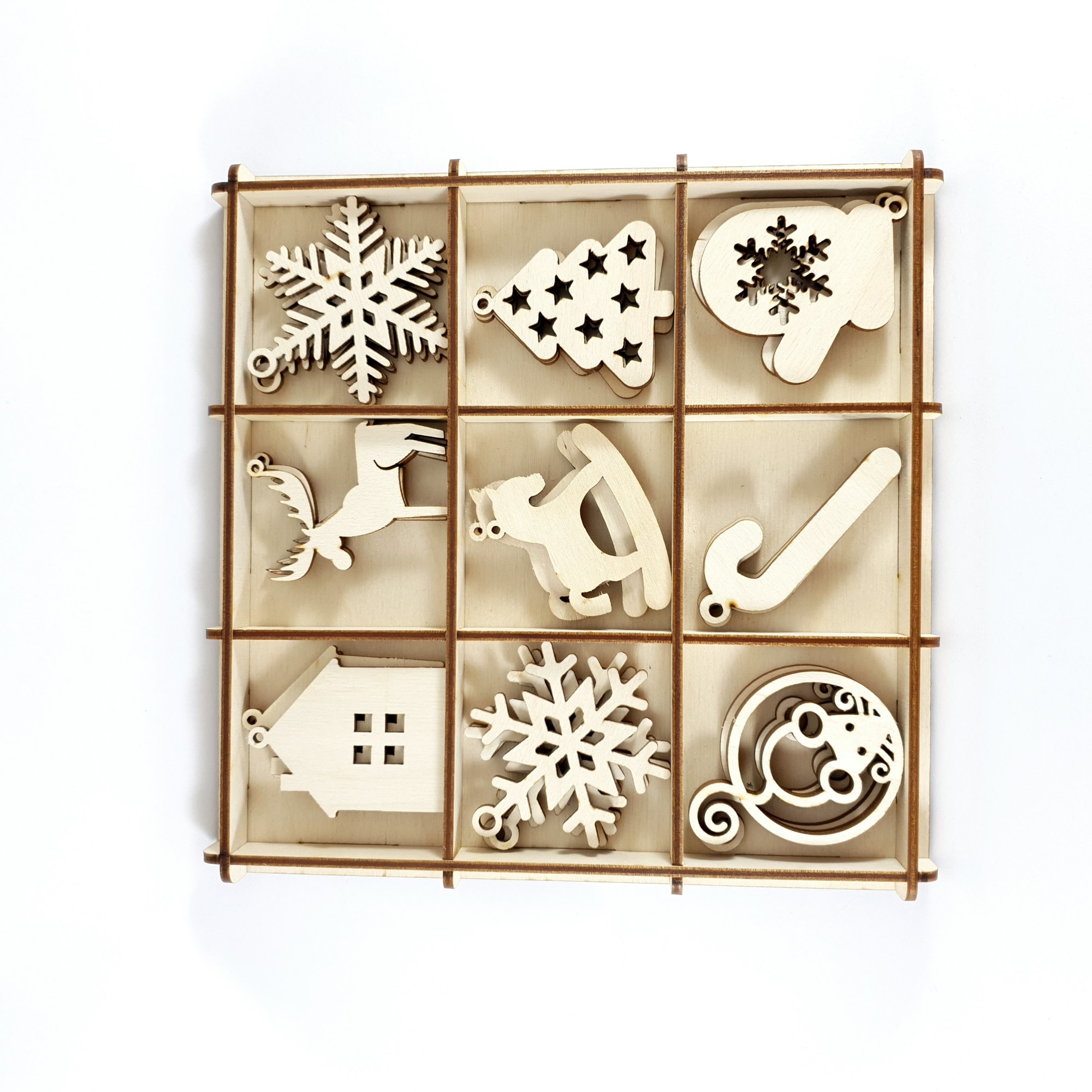 Set globuri din lemn-tip 1-22x22x4 cm