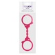 ToyJoy Stretchy Fun Cuffs Pink - Catuse realiste din silicon de inalta calitate, 100% igienice