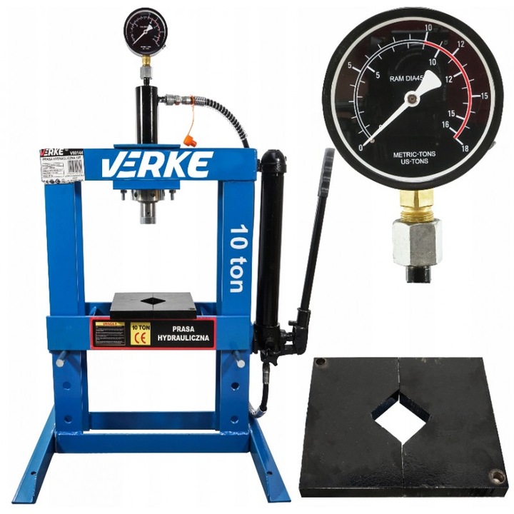 Presa hidraulica pentru rulmenti 10 tone de banc VERKE V80144