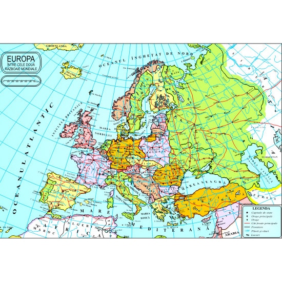 Harta istorica, 70x100 cm