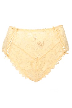 Chiloti model clasic de colectie frantuzeasca din dantela si microfibra, Arum, Galben Chiloti model clasic de colectie frantuzeasca din dantela si microfibra, Arum, Galben