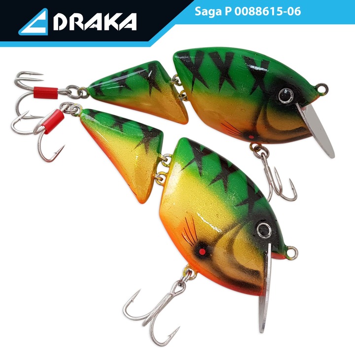 Wobbler Draka "Saga" P, 11 cm. -4 m., fém penge