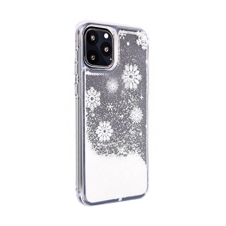 Xiaomi Redmi 8A tok, hópelyhek, karácsony, karácsonyi tél, csillogó folyadék