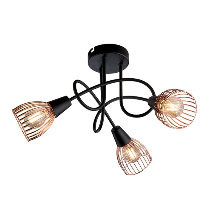 AMBIX Spot 3XE14- Fekete Copper