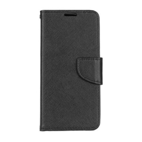 Husa Carte Fancy pentru Huawei P30 Lite, Inchidere Magnetica, Negru