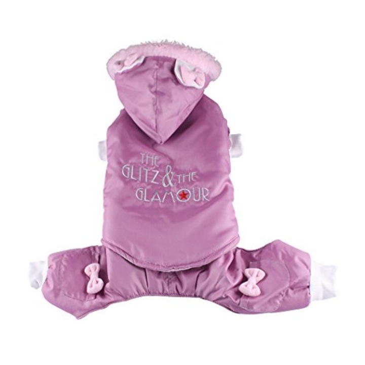 Geaca Glam catei, Doggydolly, Roz, masura XXS