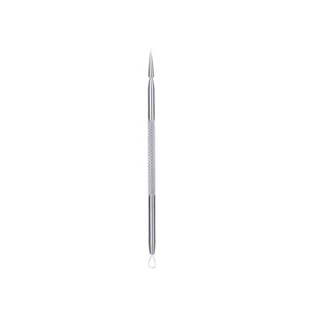 Ustensila pentru indepartarea punctelor negre si a acneei, cu 2 capete, perforare si extragere, inox Ustensila pentru indepartarea punctelor negre si a acneei, cu 2 capete, perforare si extragere, inox