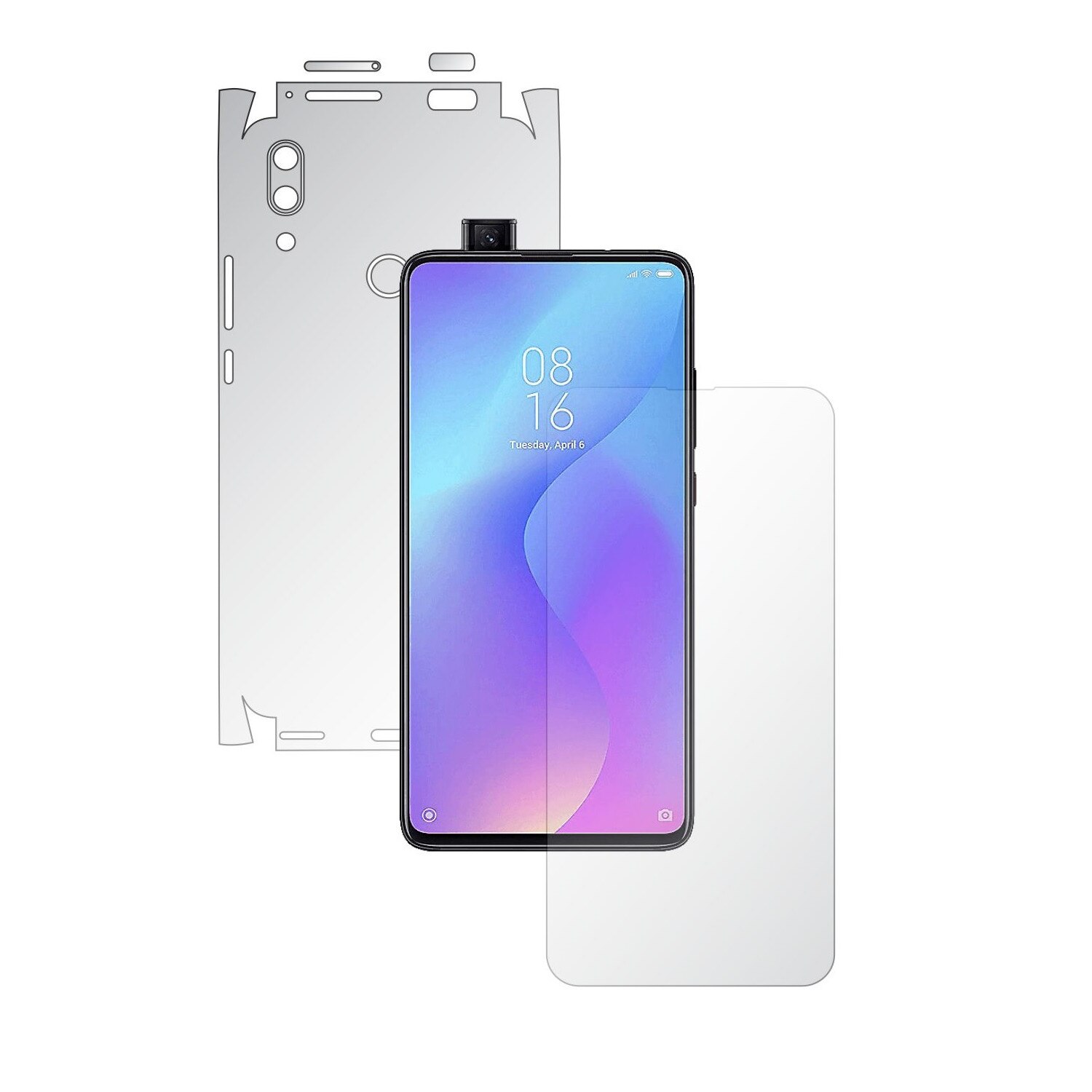 Folie Full Body Invisible Skinz HD pentru Huawei P Smart Z - Folie Protectie Siliconica Ultra-Clear cu taiere 360 Cut pentru Ecran, Carcasa Spate si Laterale, Skin Adeziv Transparent