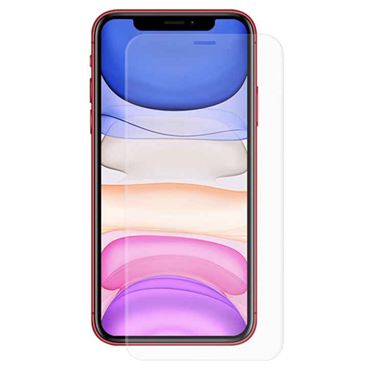 Folie de protectie Compatibil cu iPhone XS Max, Unbreakable Soft Hydrogel, Premium Tempered, Full Glue, Acoperire pe intreg ecranul, Transparent