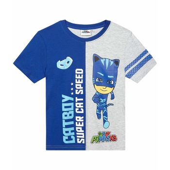 Tricou PJ Masks gri/indigo, 116 cm, 6 ani Tricou PJ Masks gri/indigo, 116 cm, 6 ani