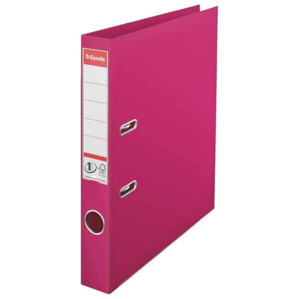 Biblioraft Esselte Standard, 50 mm, fuchsia, 10 buc/set