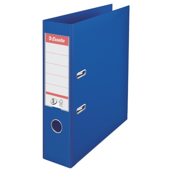 Biblioraft Esselte Standard, 75 mm, bleu, 10 buc/set