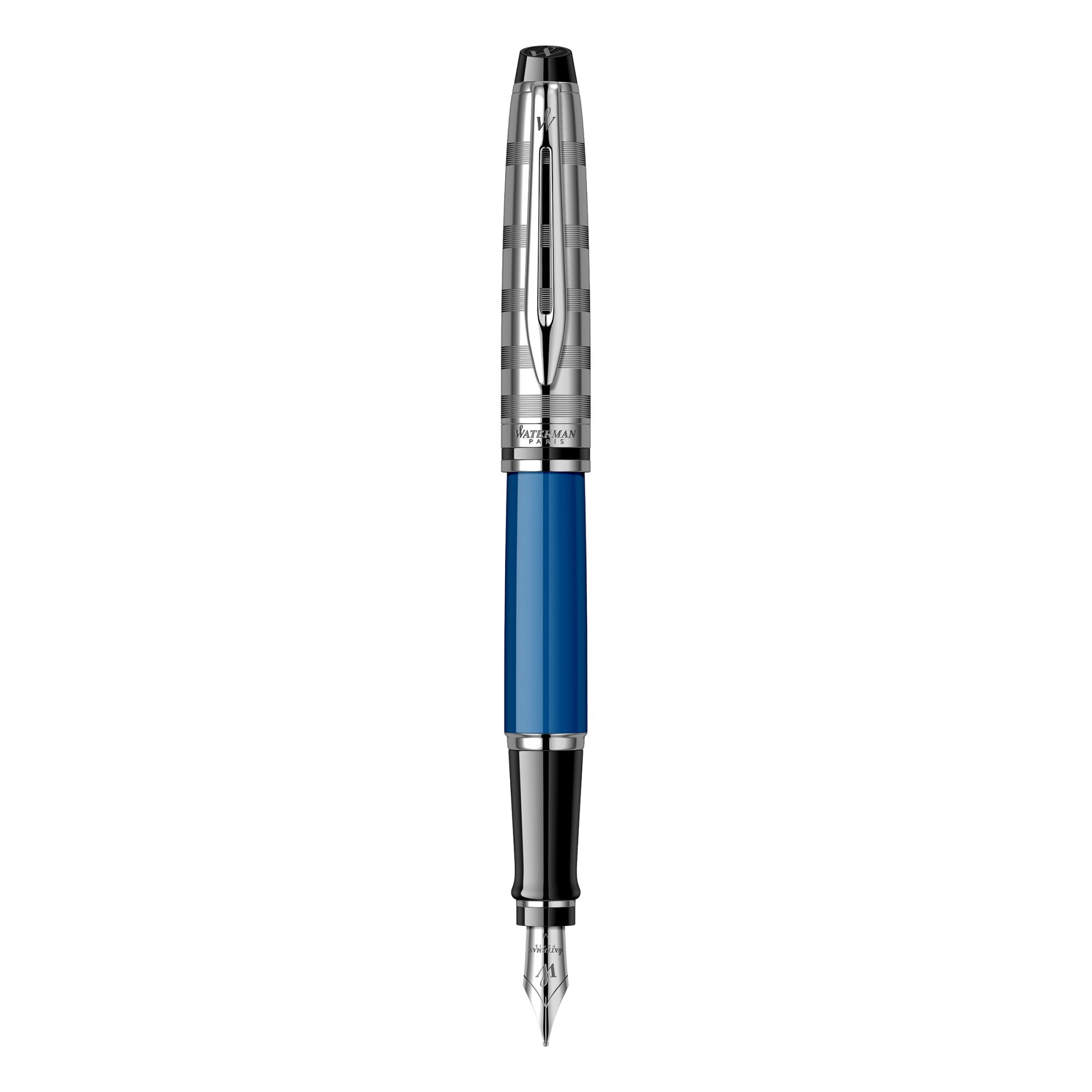 Stilou Waterman Expert Deluxe Obsession Blue CT, albastru