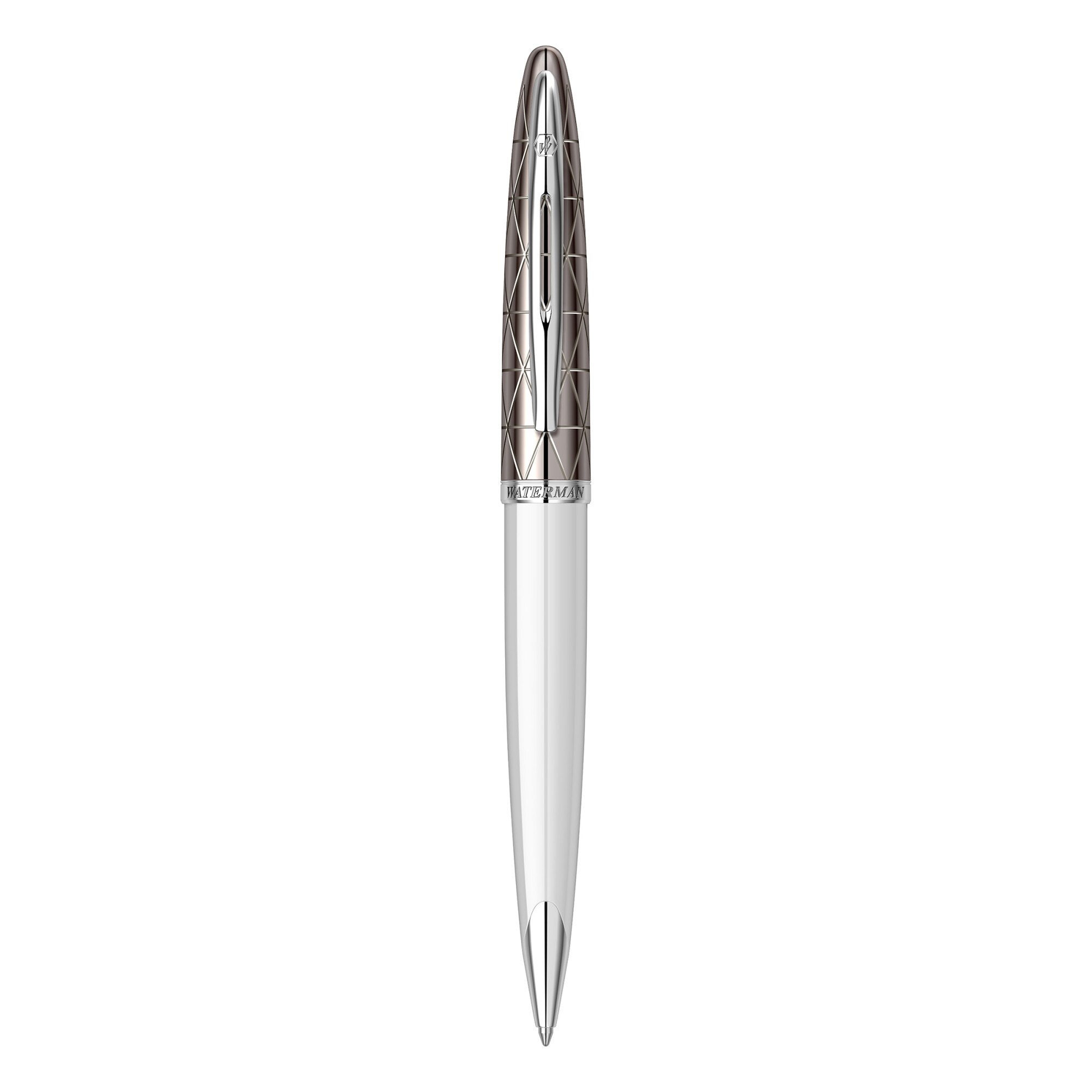 Pix Waterman Carene Contemporany White and Gunmetal ST, alb