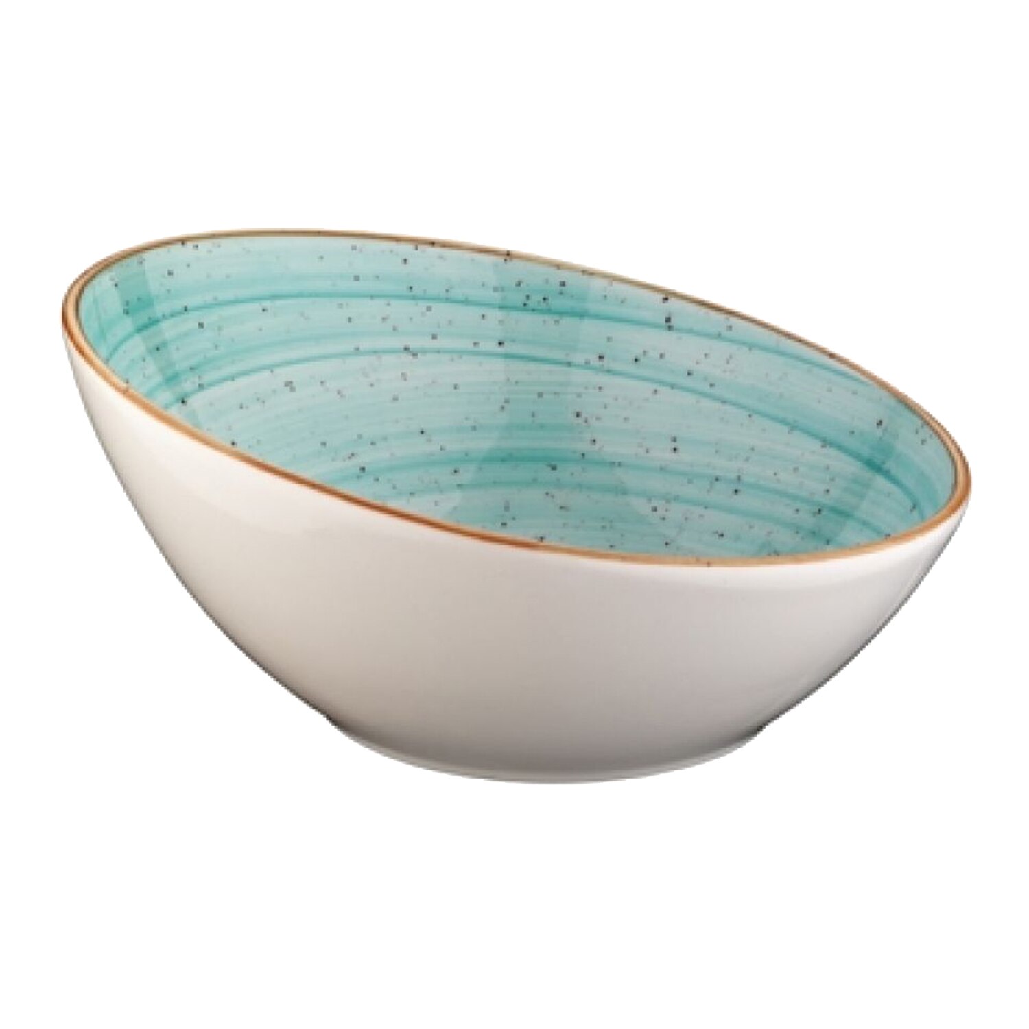 Bol inclinat portelan, 22cm, 750cc, Bonna-Aqua, 010126