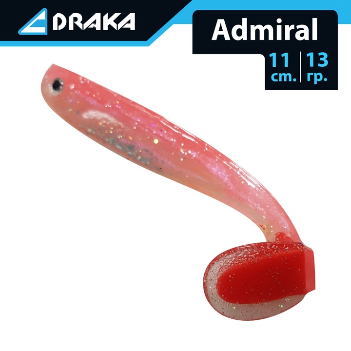 Naluca din silicon, Draka, "Admiral", 11 cm. 13 gr
