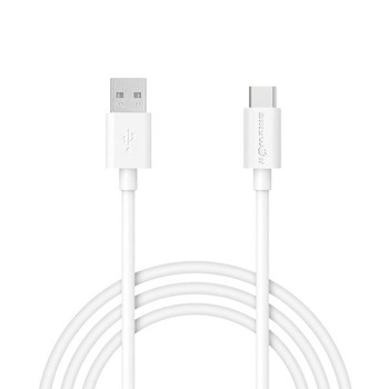 Cablu de date USB-C BlitzWolf BW-CB10 , 1m , alb Cablu de date USB-C BlitzWolf BW-CB10 , 1m , alb