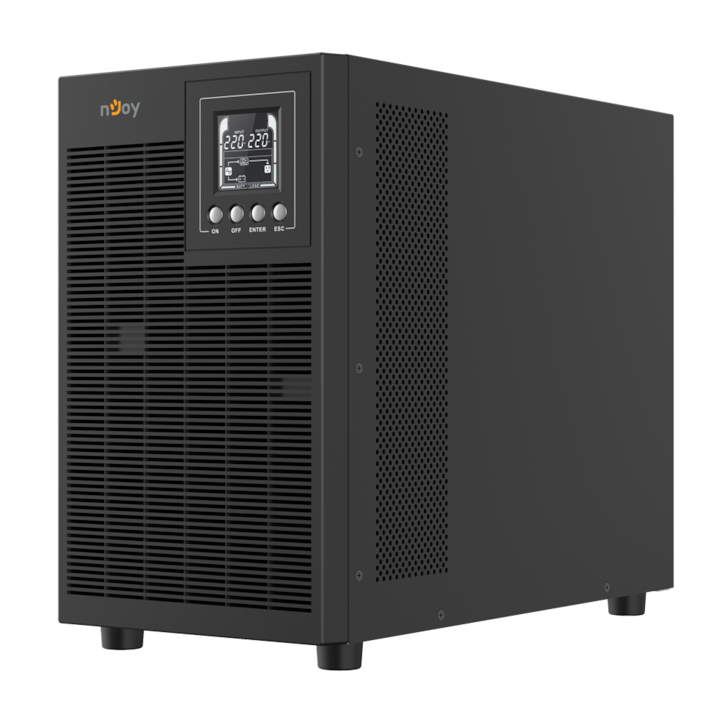 UPS NJOY ECHOPRO 3000, 3000VA / 2400W, On-line, Kettős konverzió, Automatikus újraindítás