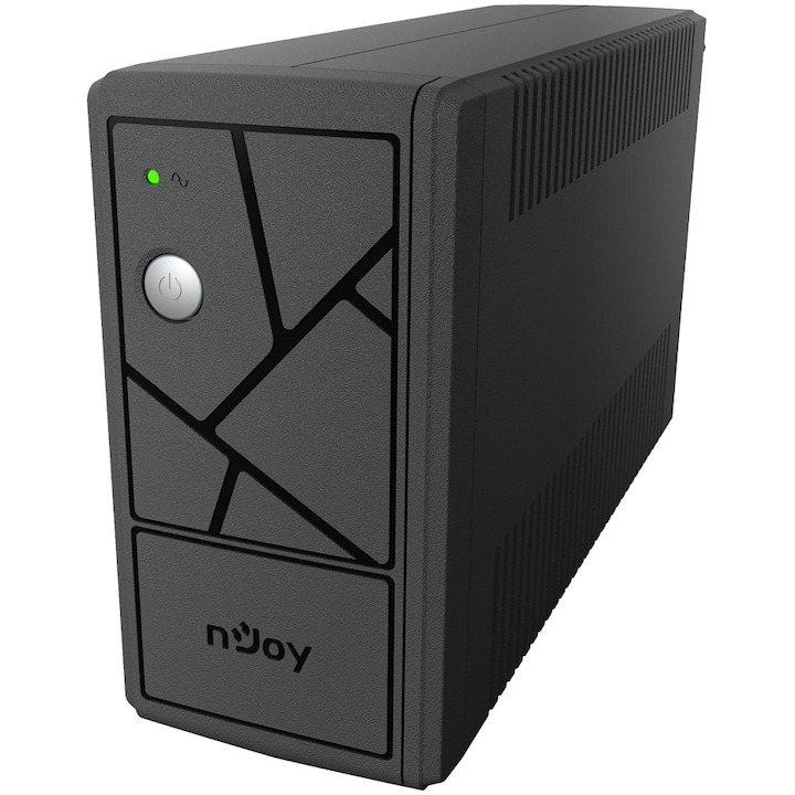 UPS NJOY Keen 600 USB, 600VA/360W, Line Interactive, Автоматичен регулатор на напрежението, Автоматичен рестарт