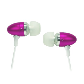 Casti audio cu microfon Akyta AC-E13 roz, in ear Casti audio cu microfon Akyta AC-E13 roz, in ear