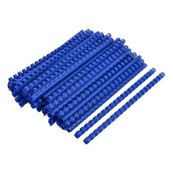 Spire de plastic Fellowes, 16 mm, 100 bucati, albastru Spire de plastic Fellowes, 16 mm, 100 bucati, albastru