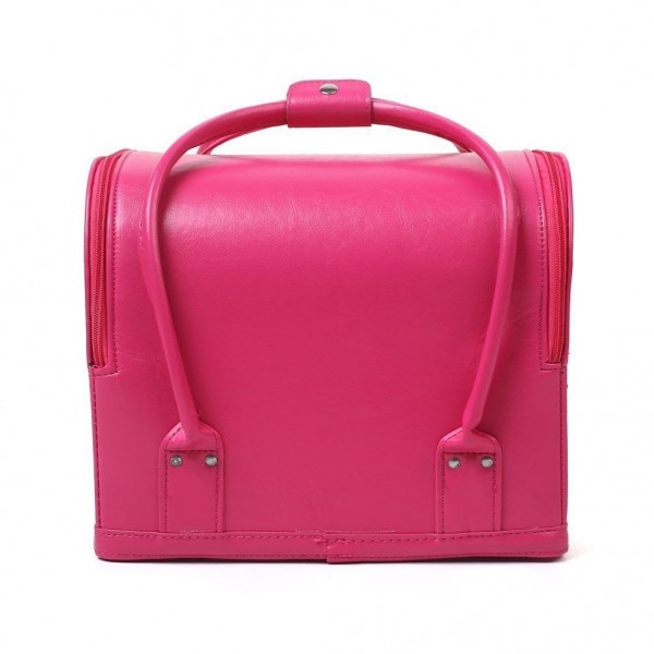Geanta pentru cosmetice, ProCart, cu organizator Vanity Case, fucsia