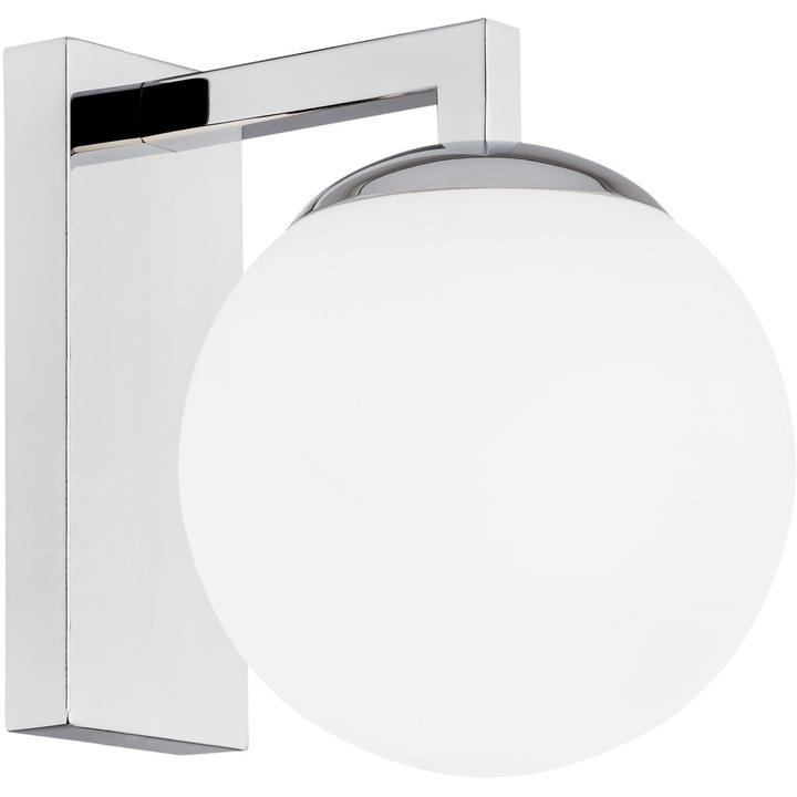 Aplica Aspen, Argon, Otel/Sticla, Argintiu