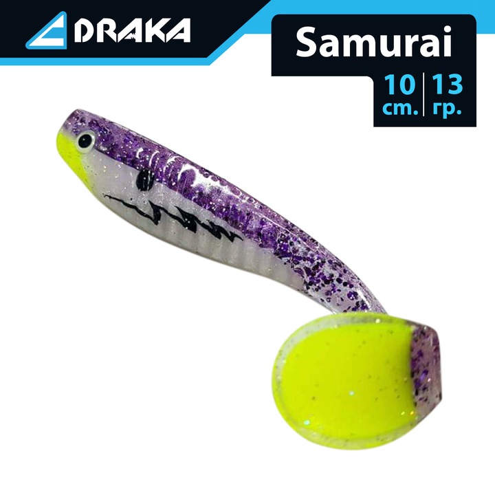 Szilikon csali Draka "Samurai", 10 cm. 13 gr