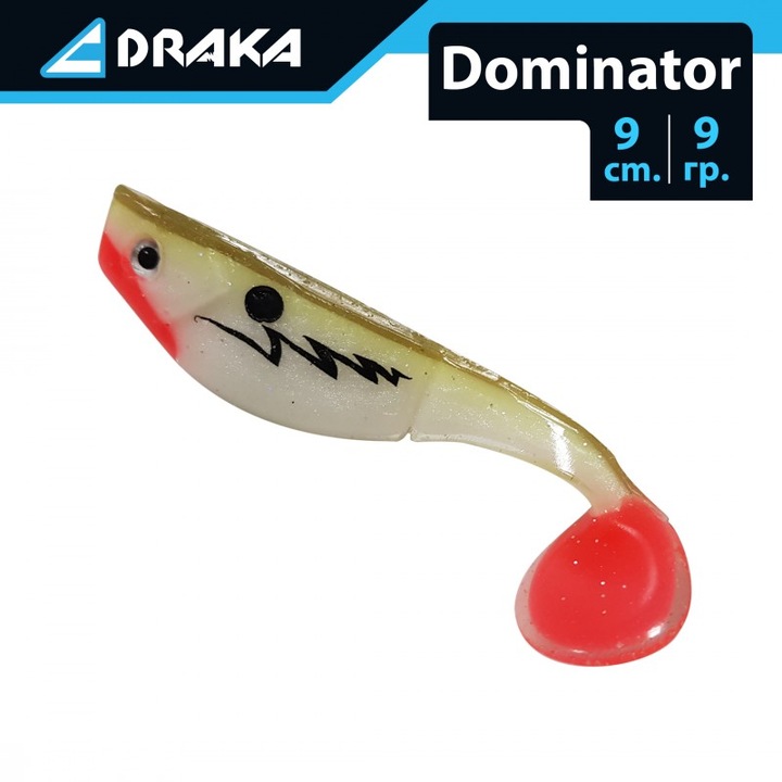 Szilikon csali Draka "Dominator", 9cm. 9 gr