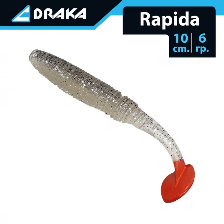 Draka "Rapida" szilikon csali, 10 cm. 6 gr