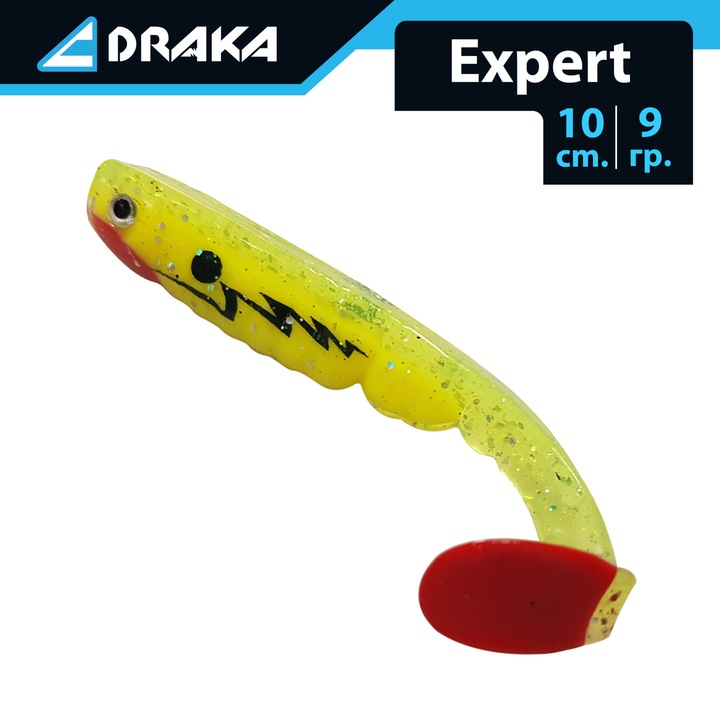 Draka "Expert" szilikon csali, 10 cm. 9 gr