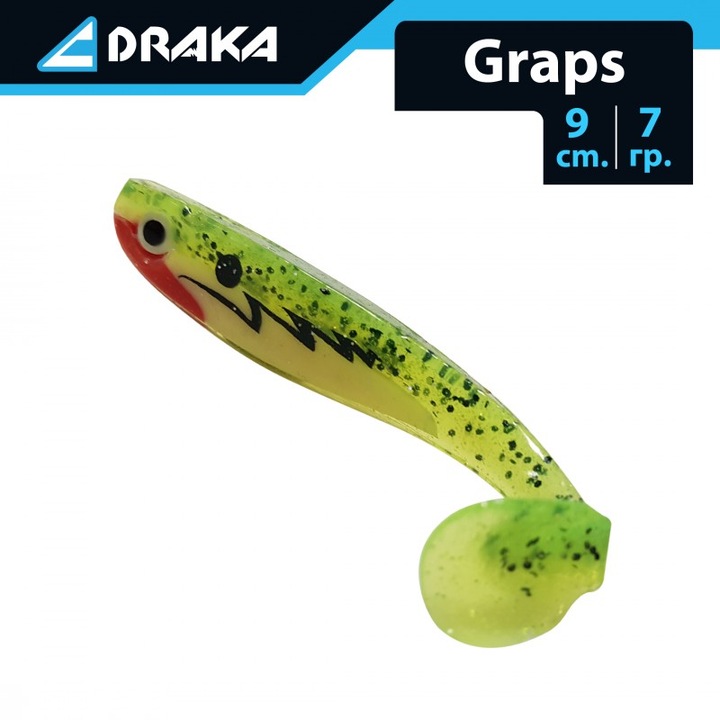 Naluca din silicon Draka "Graps", 9cm. 7 gr