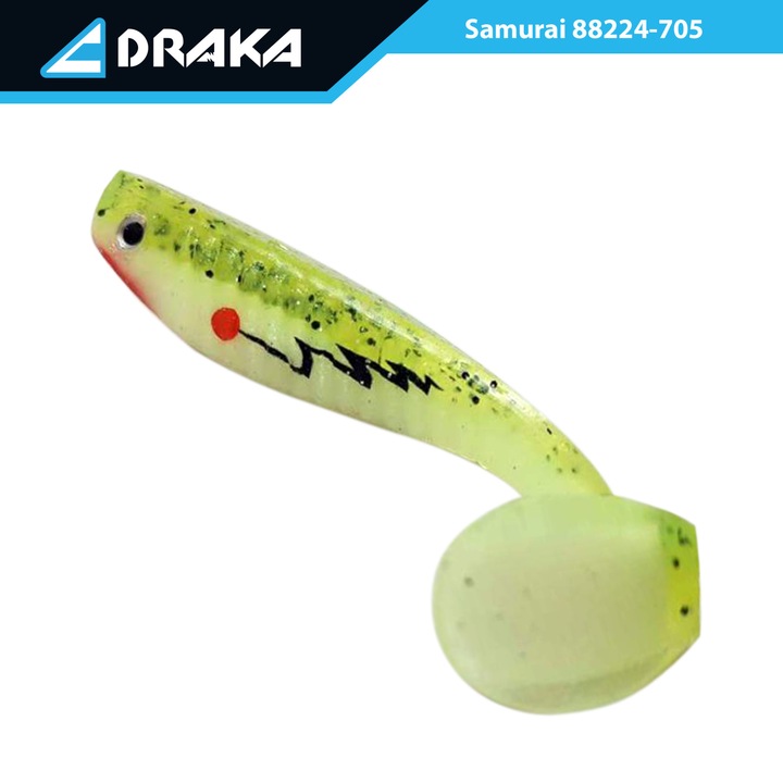 Naluca pescuit, Draka, Silicon, Samurai, Nr.705, 10 cm, 13g