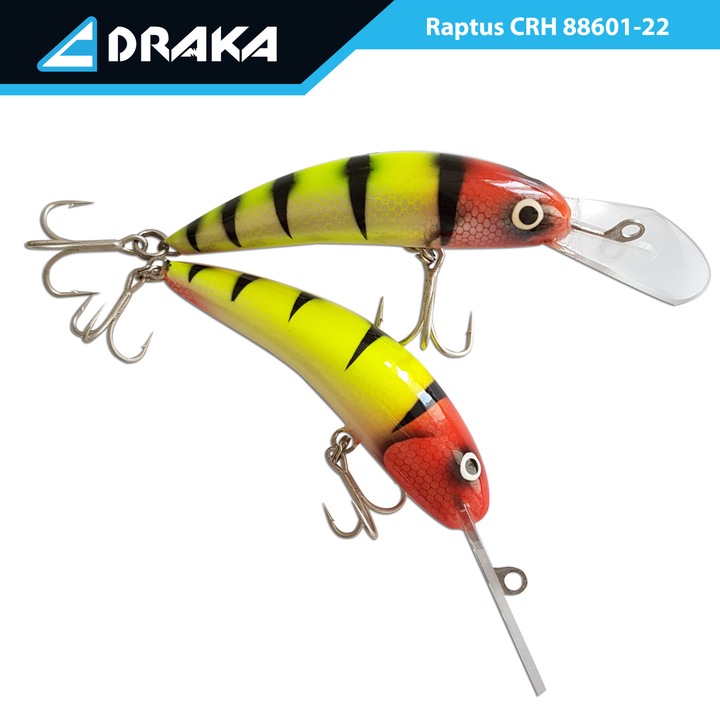 Воблер Draka "Raptus" CRH, 9см. -6м., пластмасова лопатка