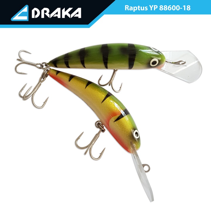 Momeala artificiala, Draka, Vobler, 9 cm, 6 m, Multicolor