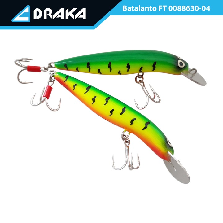 Momeala Wobbler Draka "Batalanto" FT, 10 cm. -2,5 m., lama metalica
