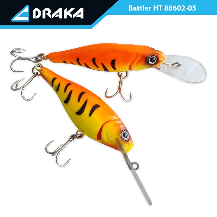 Wobbler Draka "Battler" HT, 9cm. -5 m., lopata de plastic