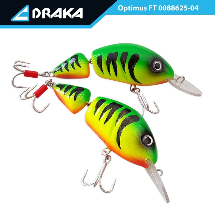 Momeala artificiala, Draka, 10.5 cm, Multicolor