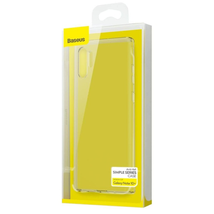 Baseus Simple Case - силиконов (TPU) калъф за Samsung Galaxy Note 10 Plus (прозрачен)
