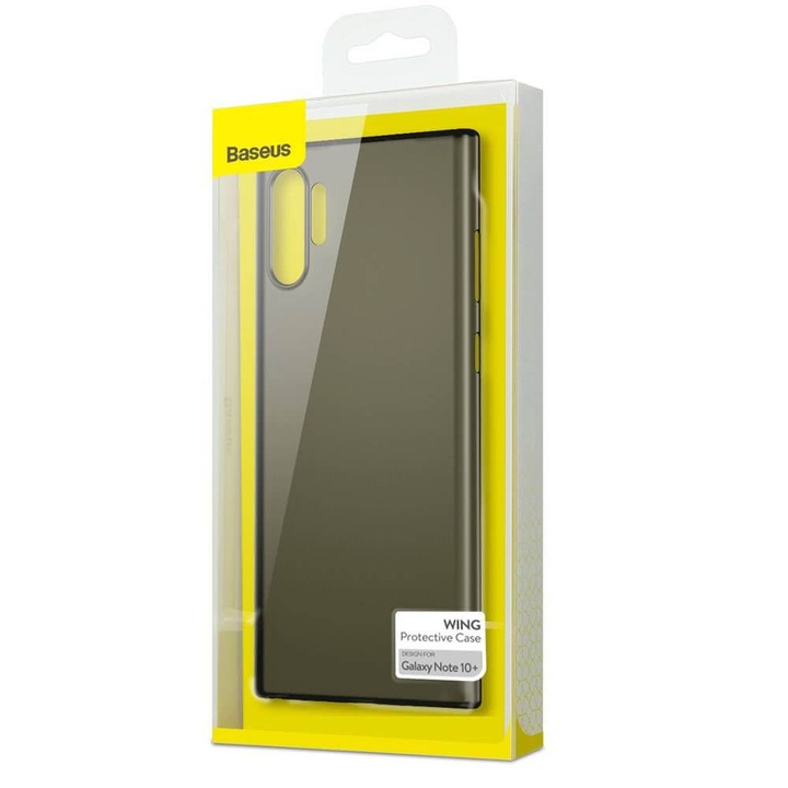 Baseus Wing case - тънък полипропиленов кейс (0.45 mm) за Samsung Galaxy Note 10 Plus (черен)