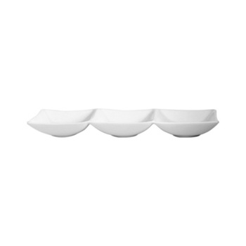 Platou 3 compartimente din portelan 25x8cm colectia HONG KONG Platou 3 compartimente din portelan 25x8cm colectia HONG KONG