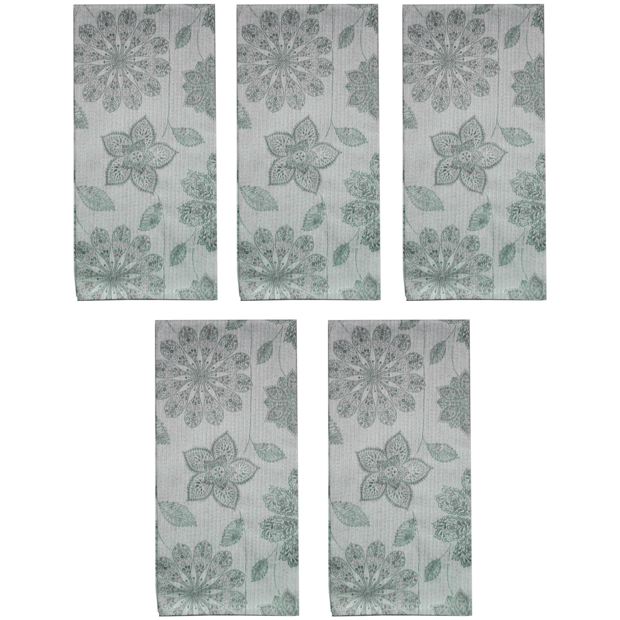 Set 5 prosoape bucatarie Aglika, 50x70 cm, model flori