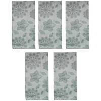 Set 5 prosoape bucatarie Aglika, 50x70 cm, model flori