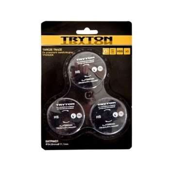 Set 3 discuri pentru metal Tryton, 54 mm Set 3 discuri pentru metal Tryton, 54 mm