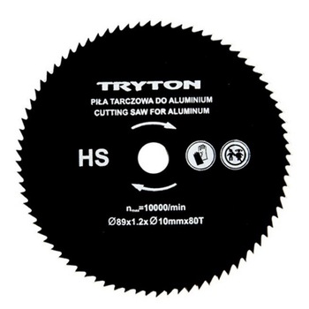 Set 3 discuri pentru metal Tryton, diametru 89 mm, 80 dinti Set 3 discuri pentru metal Tryton, diametru 89 mm, 80 dinti