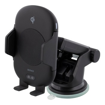 Incarcator auto wireless fast charge DELTACO, 10W, cu senzor IR, inchidere / deschidere automata, certificat Qi, negru Incarcator auto wireless fast charge DELTACO, 10W, cu senzor IR, inchidere / deschidere automata, certificat Qi, negru