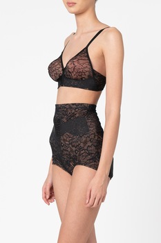 Triumph, Sutien de dantela Amourette Charm 24, Negru/Roz prafuit Triumph, Sutien de dantela Amourette Charm 24, Negru/Roz prafuit