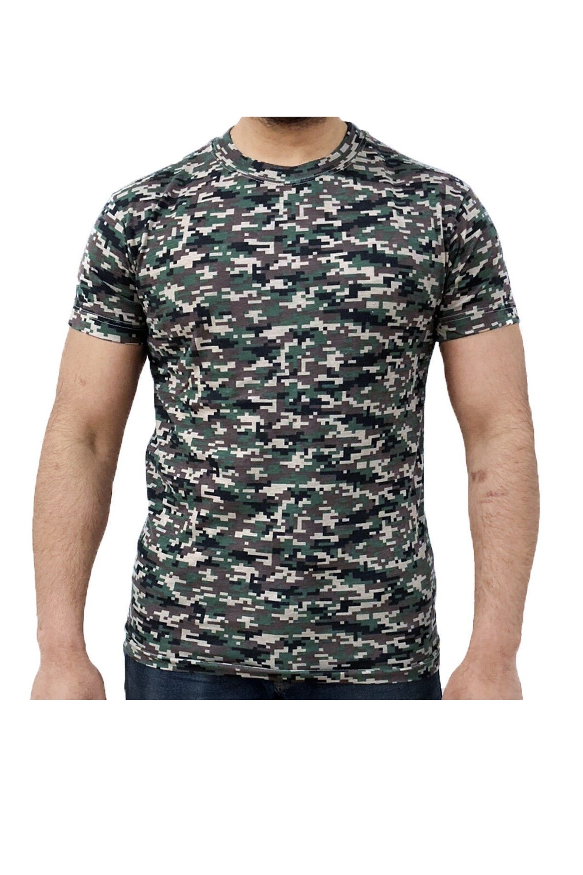 Tricou barbati Game Tehnical Apparel SS Tshirt Digital Woodland Verde