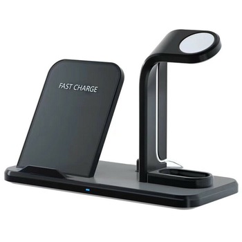 Statie incarcare wireless 3 in 1, Pyramid® , Qi N35, incarcarcare rapida, telefon, AirPods si Apple Watch, pentru Iphone 8, Iphone X, Iphone 11, Samsung, Huawei, negru Statie incarcare wireless 3 in 1, Pyramid® , Qi N35, incarcarcare rapida, telefon, AirPods si Apple Watch, pentru Iphone 8, Iphone X, Iphone 11, Samsung, Huawei, negru
